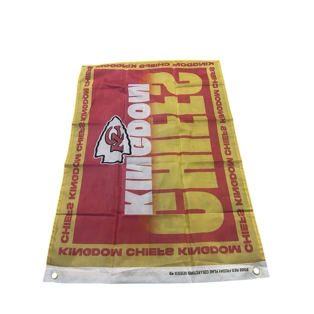 2022 Red Friday Flag Kansas City Chiefs Kingdom NFL Football 21” X 30” #9 Series